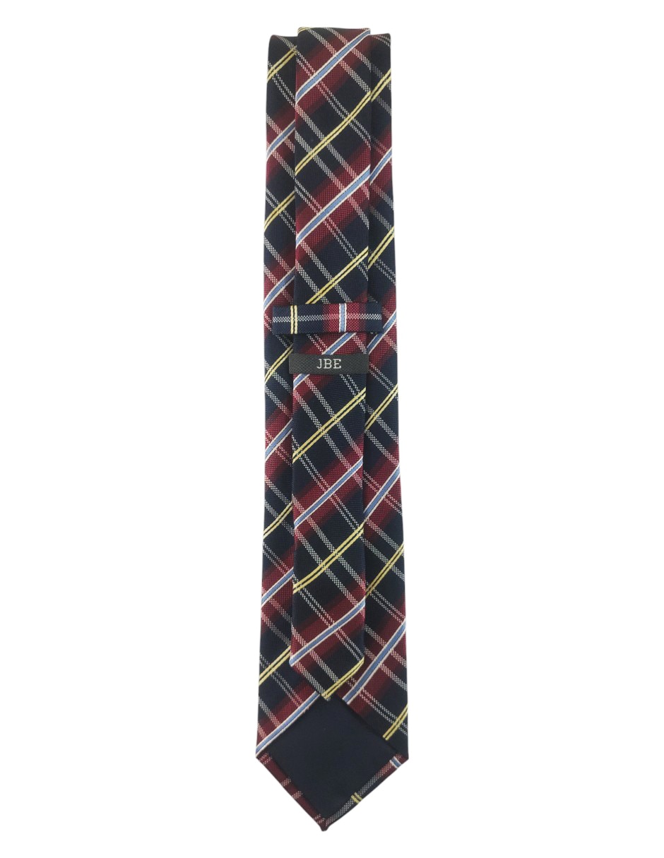Corbata regular estampado a cuadros para hombre 2