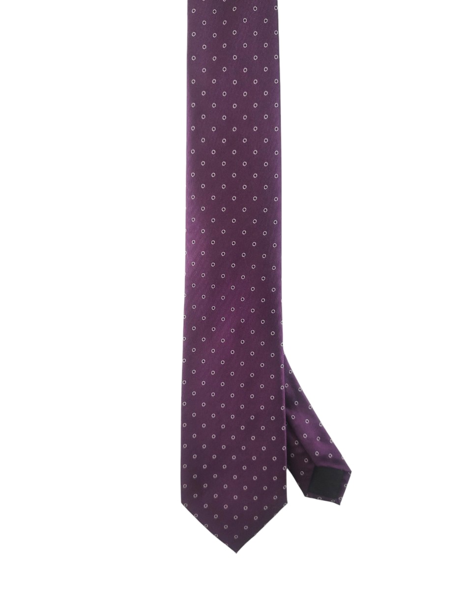 Corbata regular de seda estampada para hombre 3