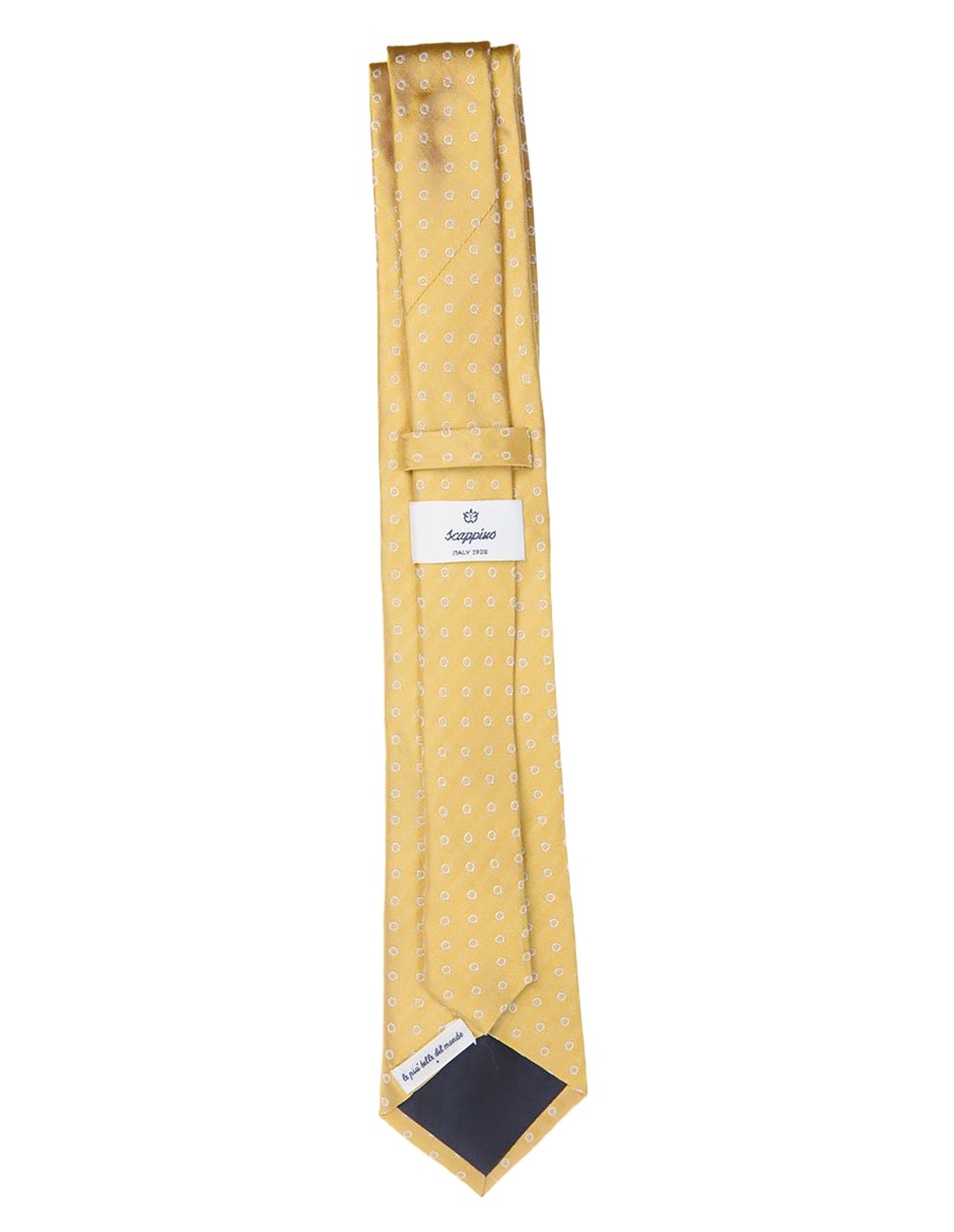 Corbata regular de seda estampado geométrico para hombre 2