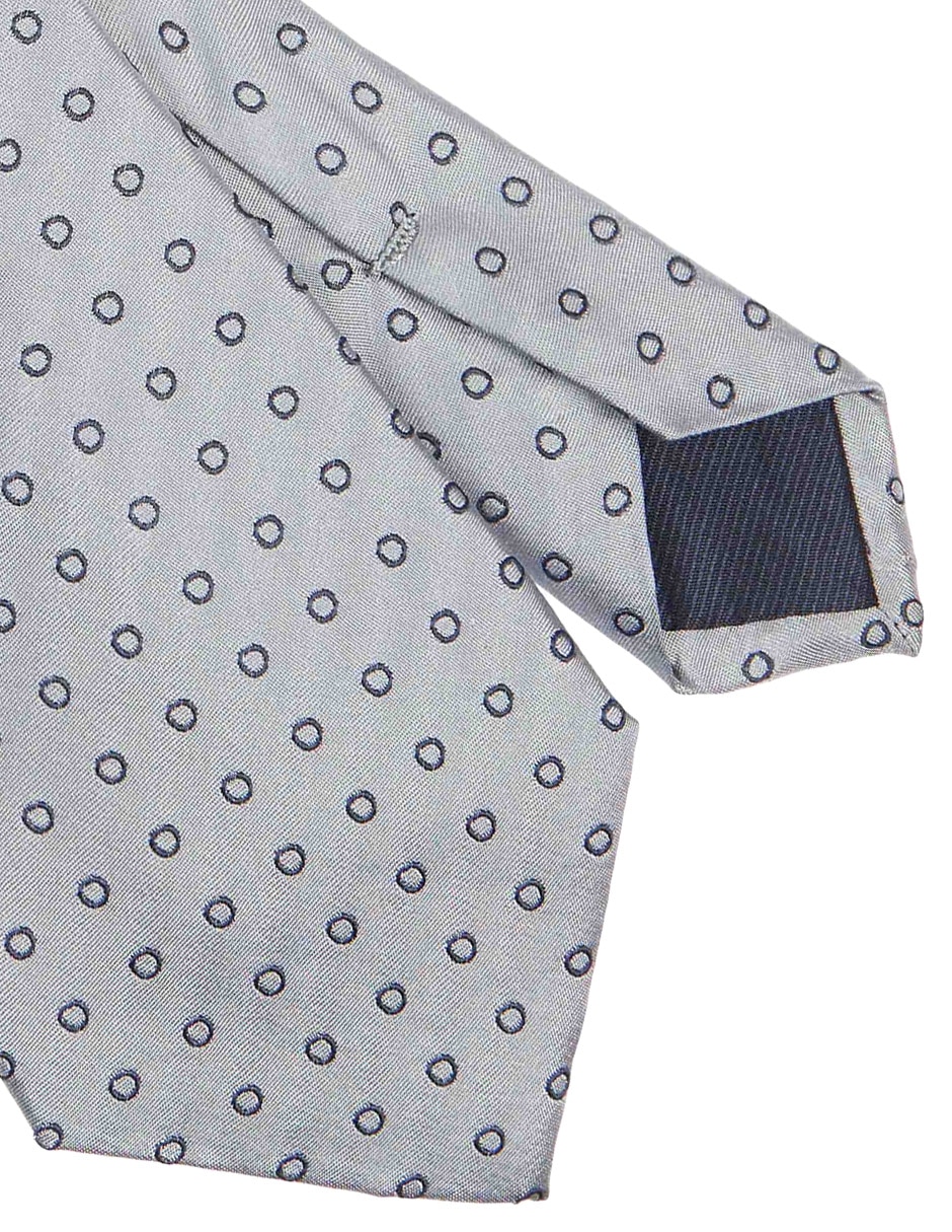 CORBATA SCAPPINO GEOMÉTRICO , PLATEADO