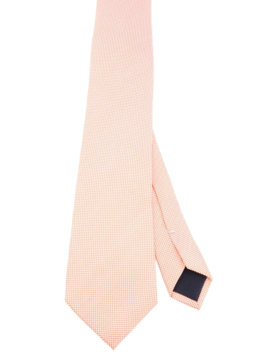 Corbata regular de seda estampado a cuadros para hombre