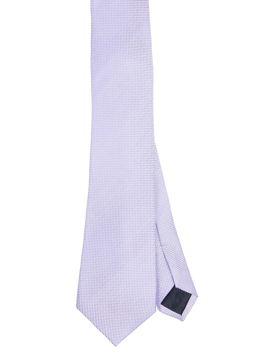 Corbata regular de seda estampado a cuadros para hombre