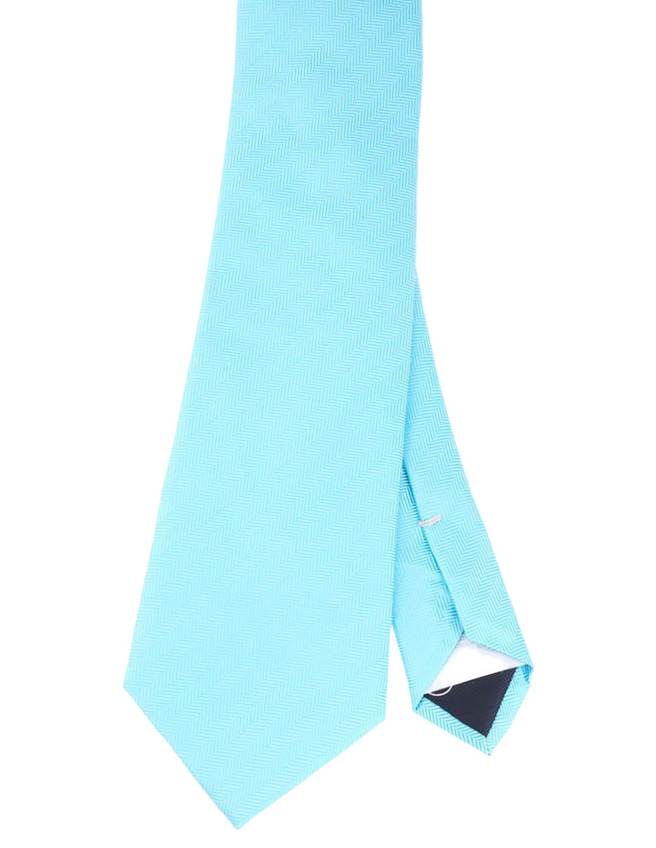 Corbata regular de seda estampado a rayas para hombre