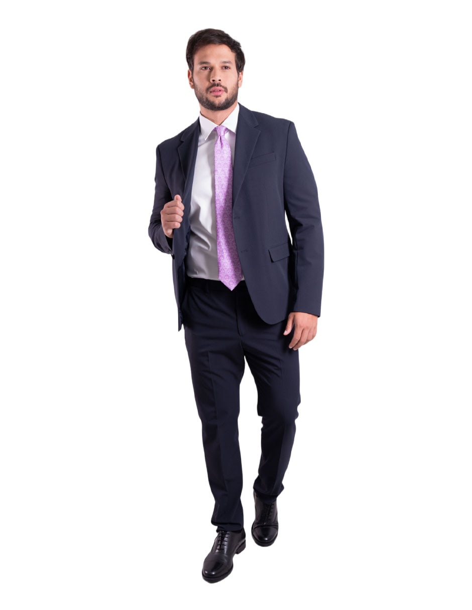 Corbata regular de seda estampada para hombre 4