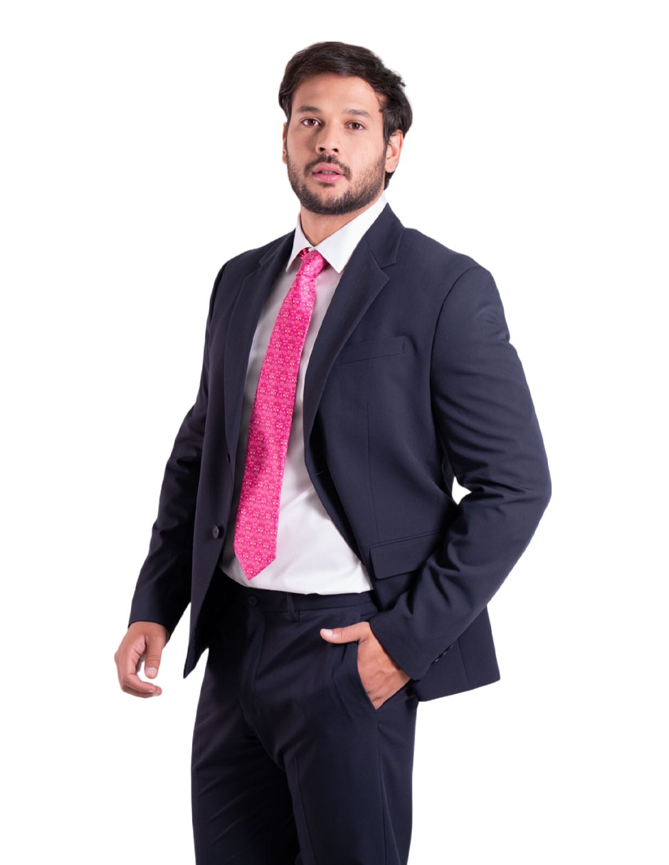 Corbata regular de seda estampada para hombre 3
