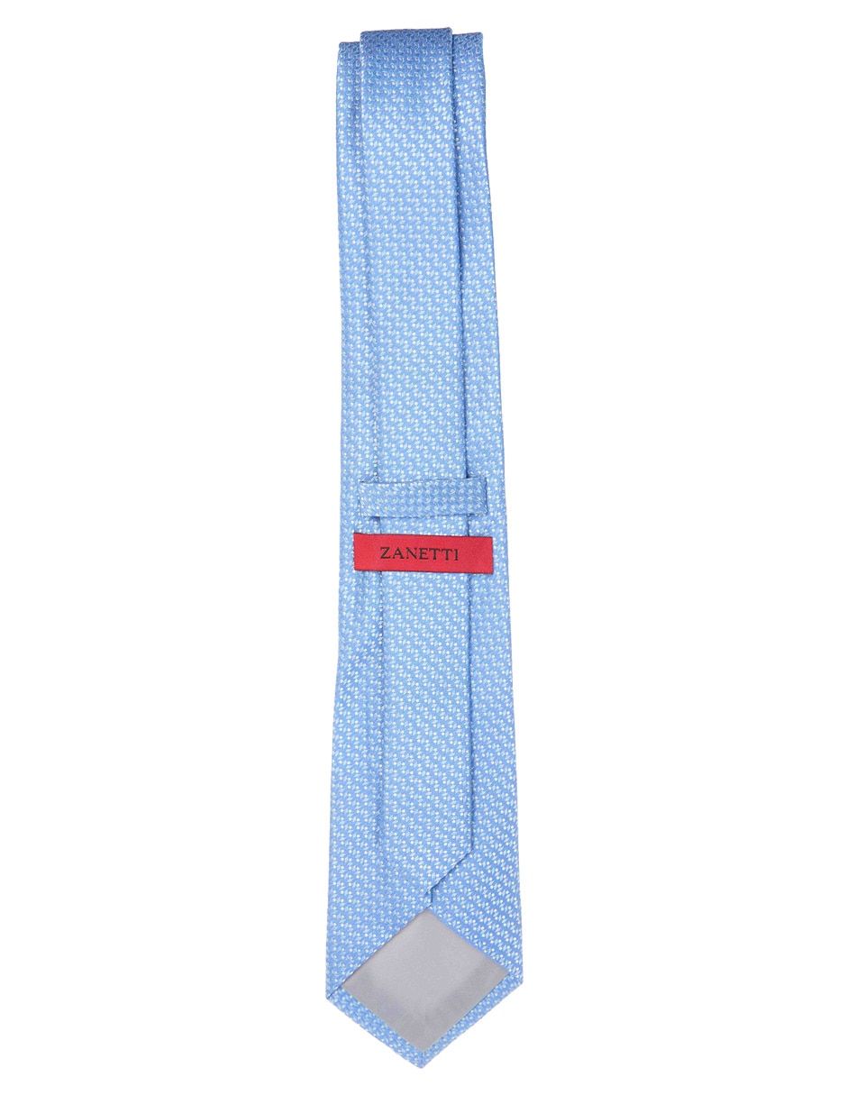 Corbata regular de seda estampado microprint para hombre 2