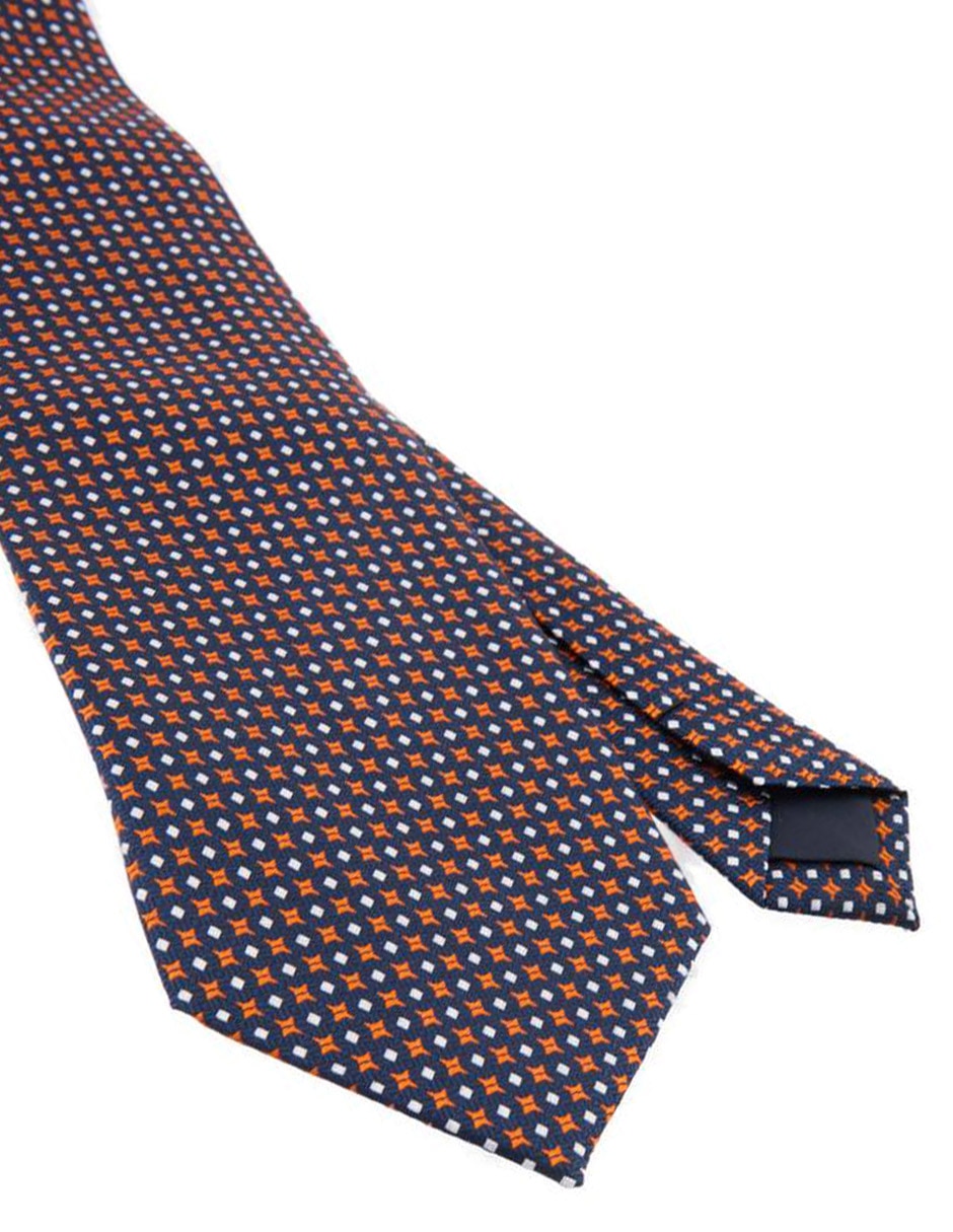 Corbata slim de seda estampada para hombre 3