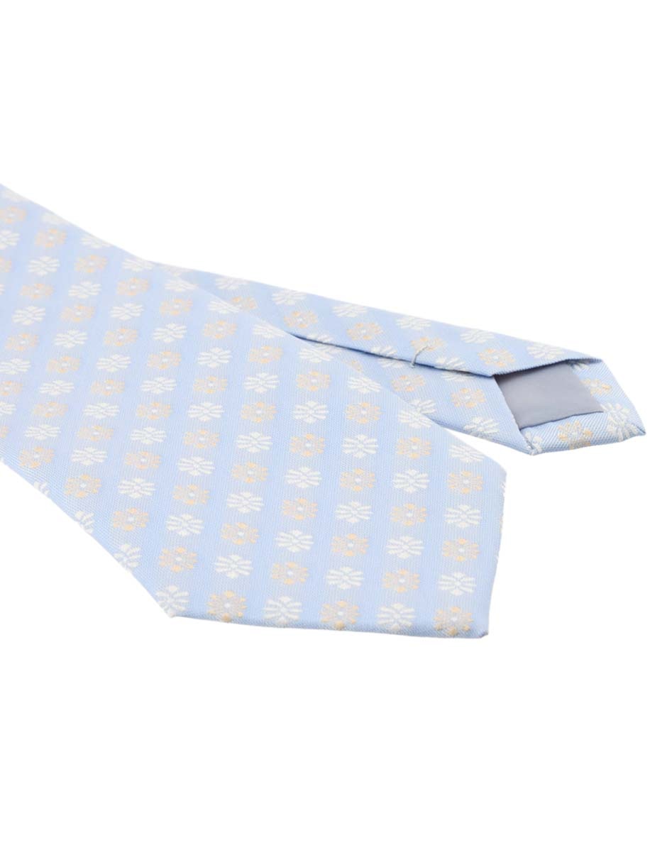 Corbata regular de seda estampado floral para hombre 3