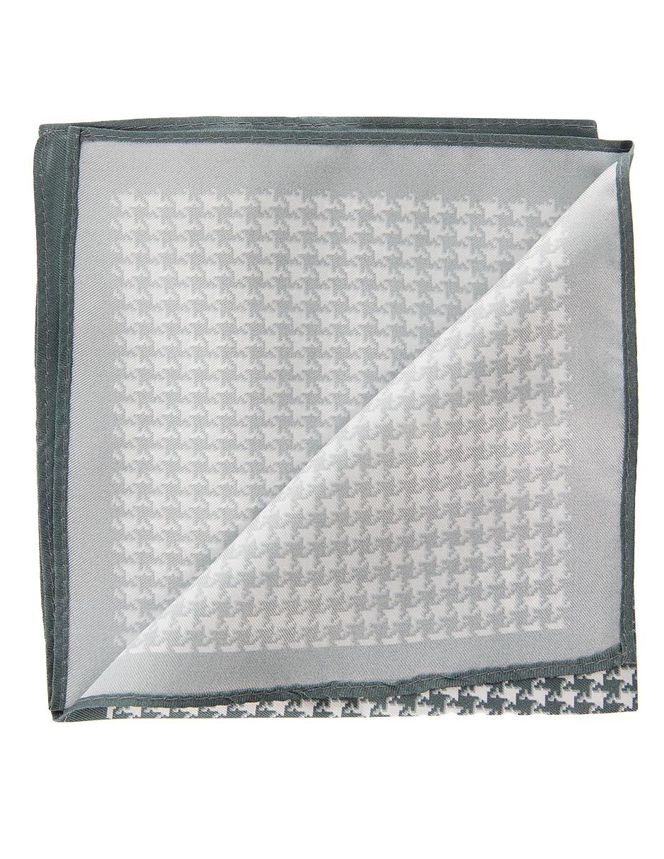 PAÑUELO JBE GRÁFICO IND SEDA, GRIS