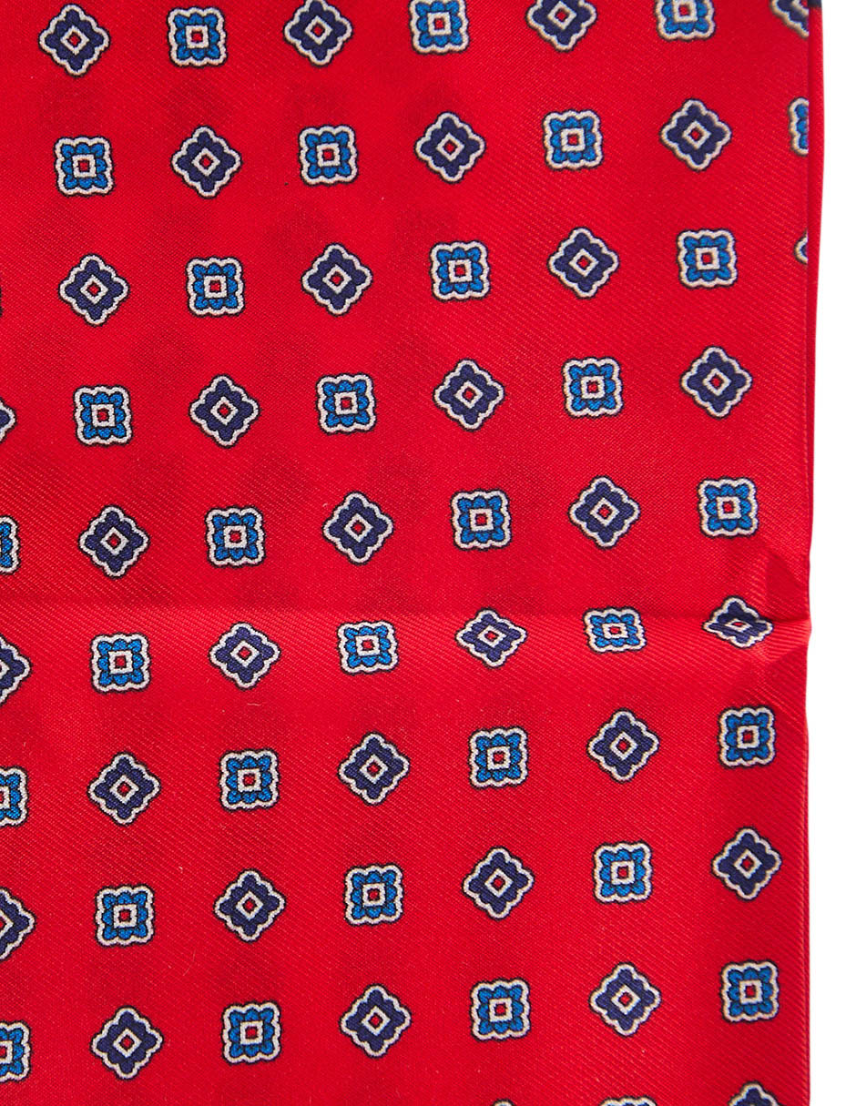 PAÑUELO JBE FLORAL IND SEDA, ROJO