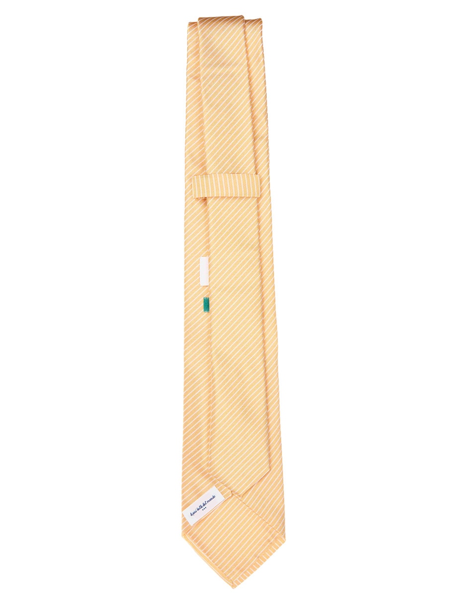 CORBATA SCAPPINO A RAYAS SED, AMARILLO