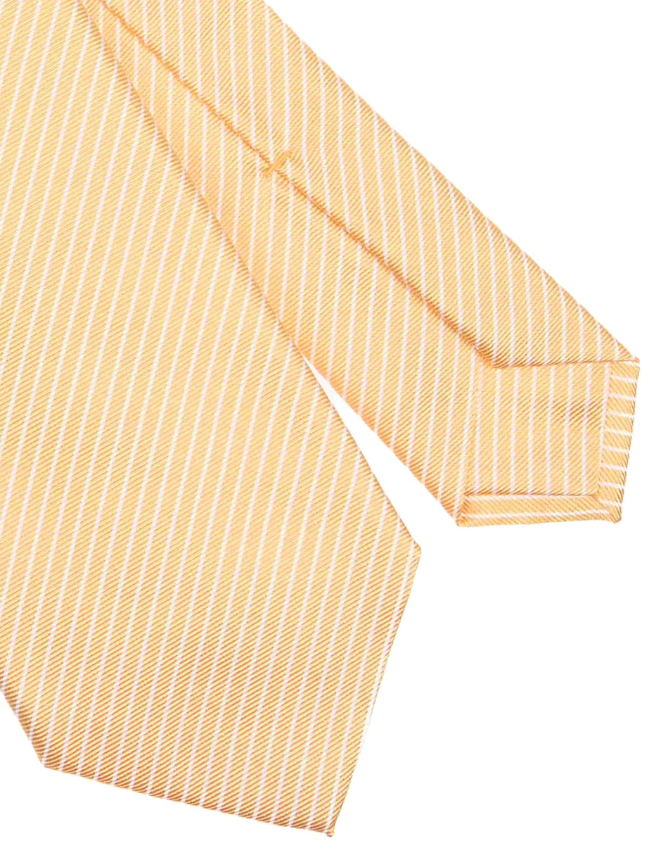 CORBATA SCAPPINO A RAYAS SED, AMARILLO