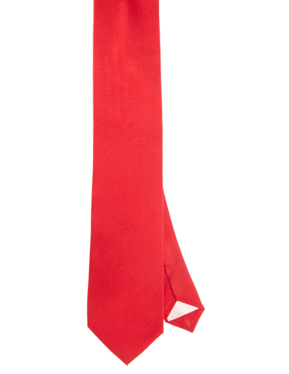 Corbata regular de seda estampada para hombre