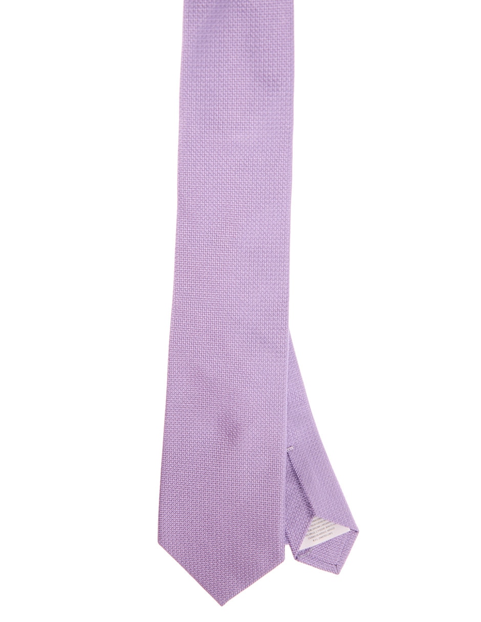 Corbata regular de seda estampada para hombre