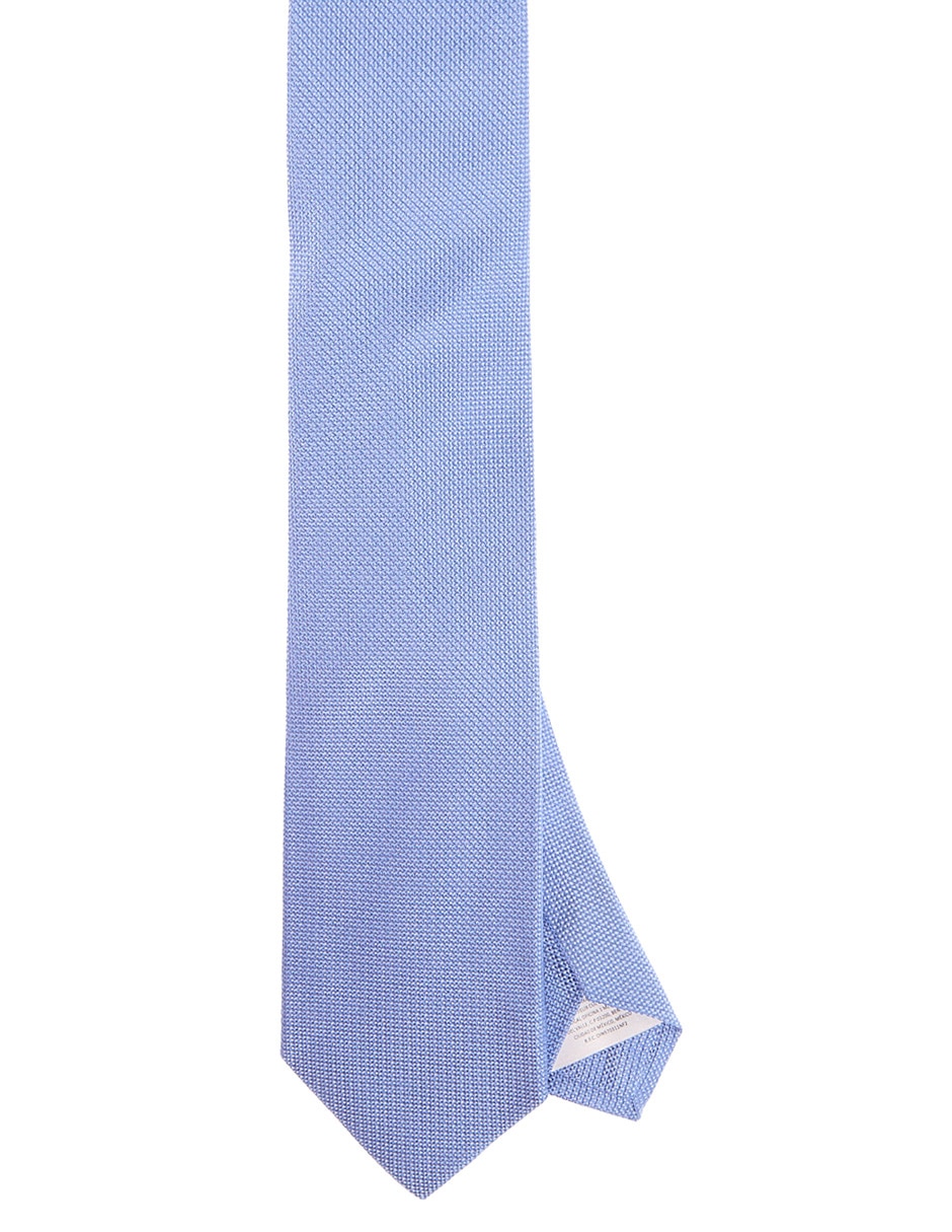 Corbata regular de seda estampada para hombre