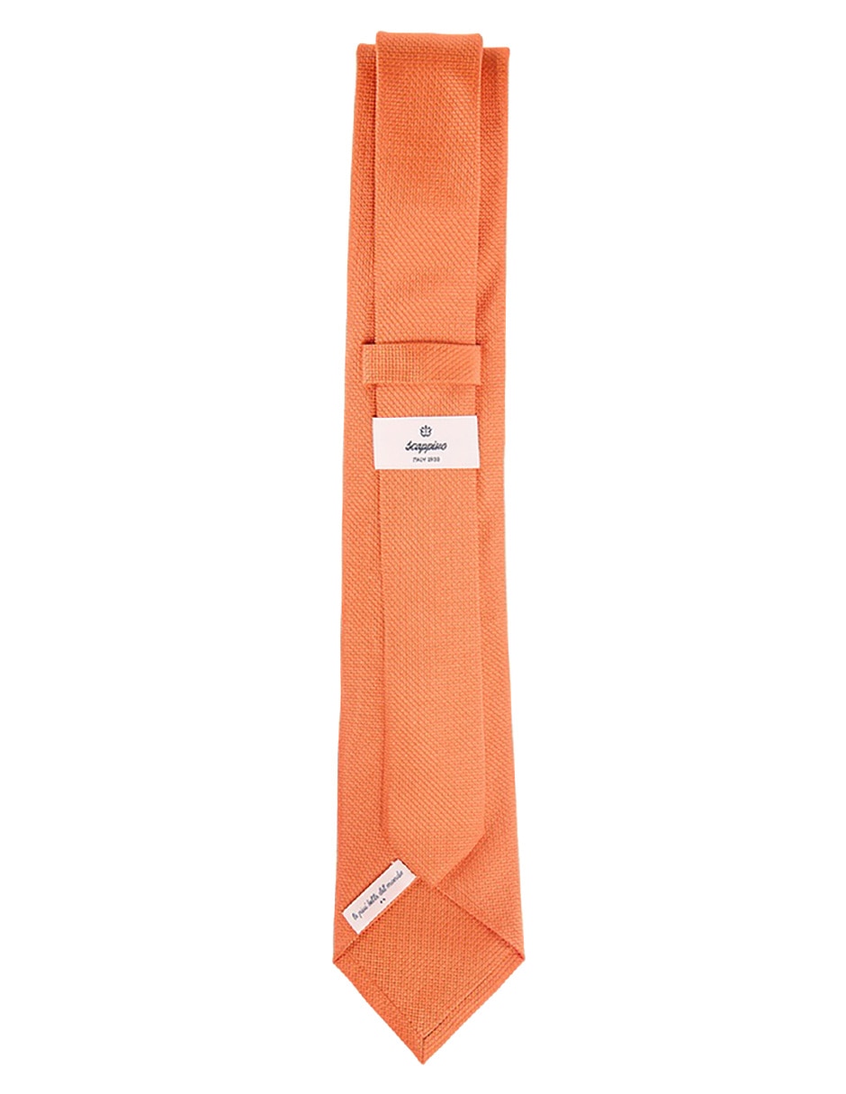 CORBATA SCAPPINO GRÁFICO SEDA, NARANJA