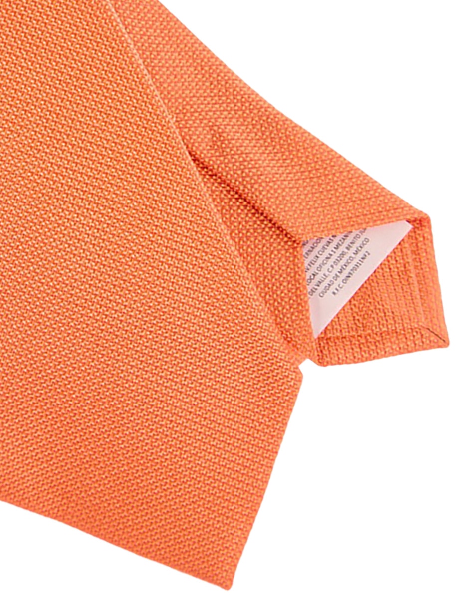 CORBATA SCAPPINO GRÁFICO SEDA, NARANJA