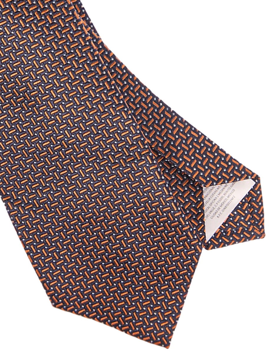 CORBATA SCAPPINO GRÁFICO SEDA, NARANJA