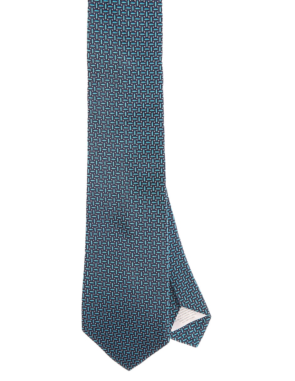 Corbata regular de seda estampada para hombre