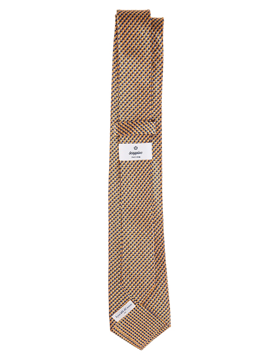 CORBATA SCAPPINO GRÁFICO SEDA, NARANJA