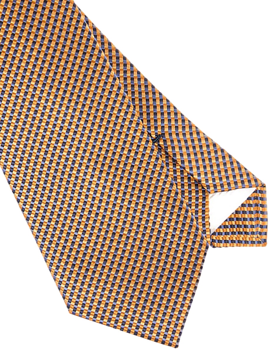 CORBATA SCAPPINO GRÁFICO SEDA, NARANJA