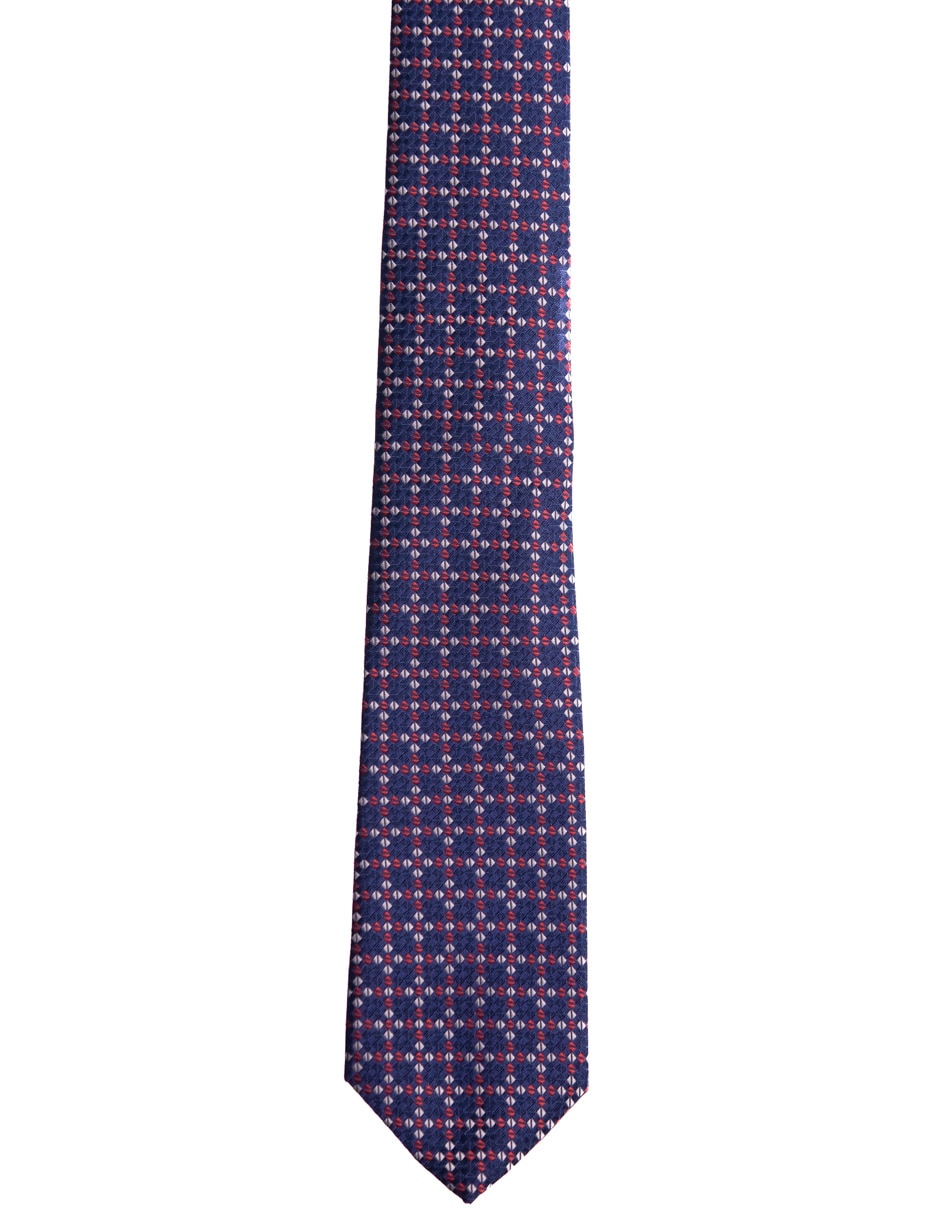 Corbata regular estampado a cuadros para hombre 2