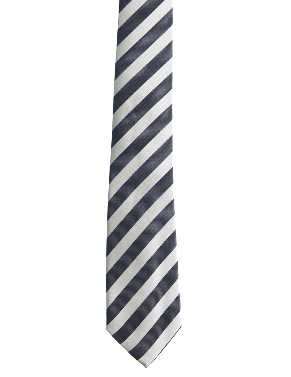Corbata regular estampado a rayas para hombre 2