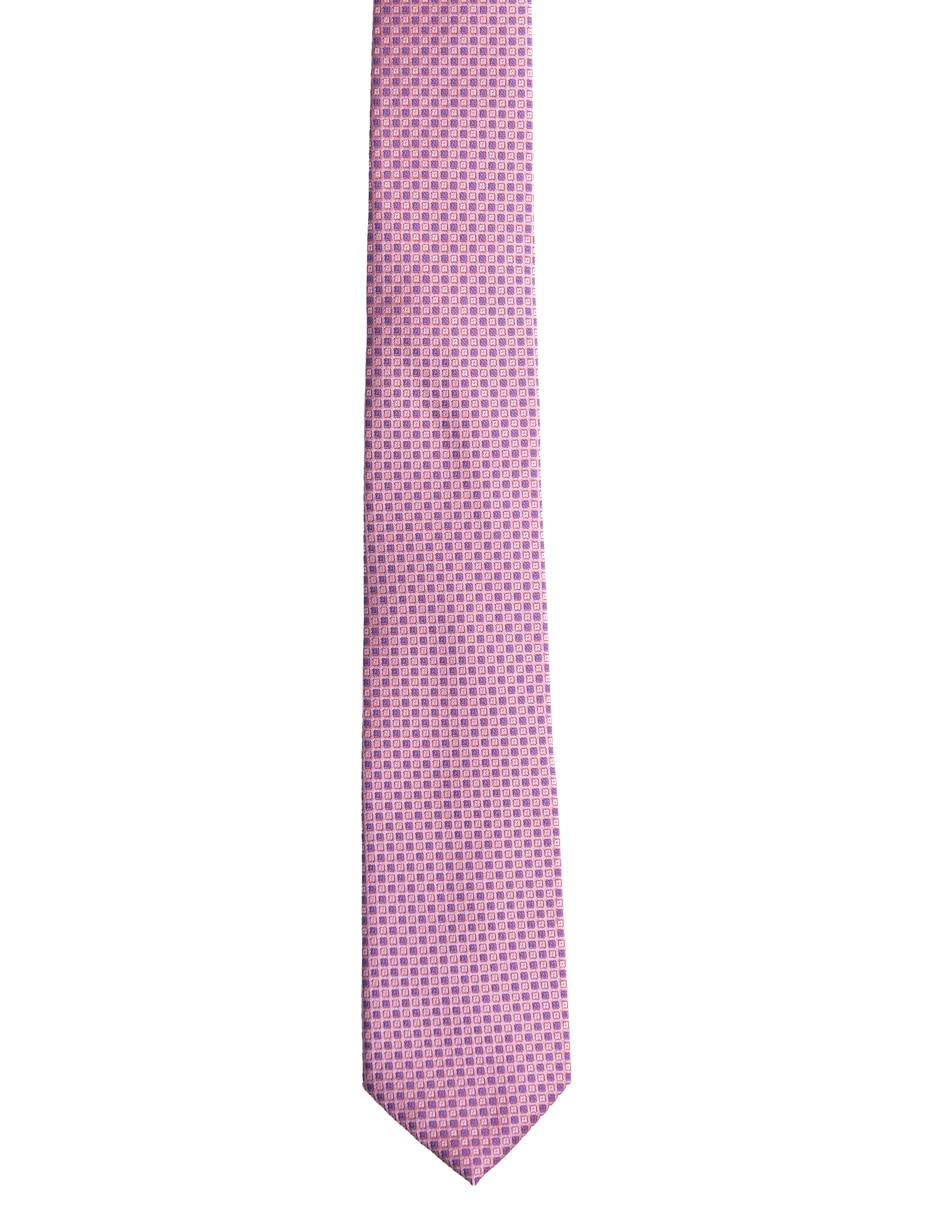 Corbata regular estampado a cuadros para hombre 2