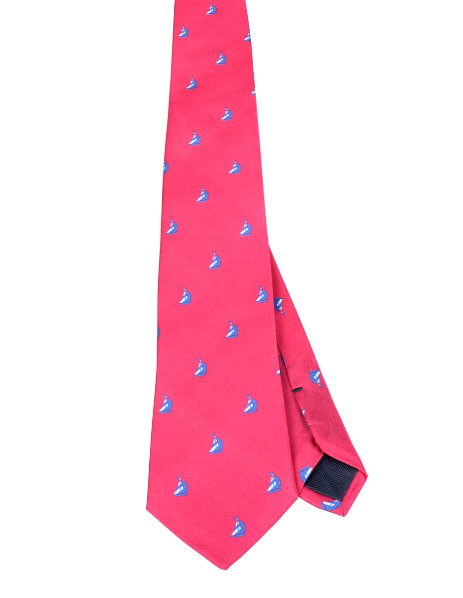 Corbata regular estampado náutico para hombre