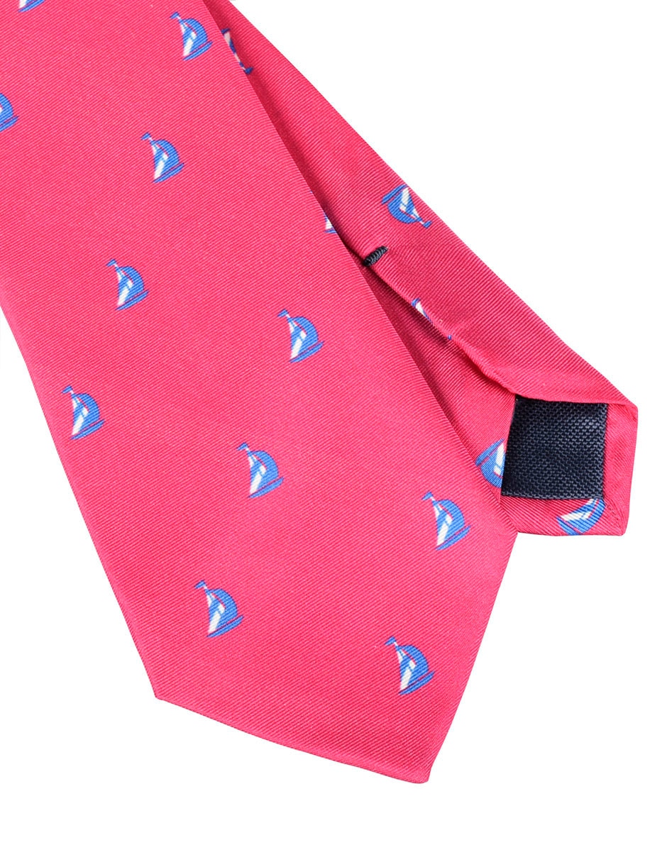 Corbata regular estampado náutico para hombre 3