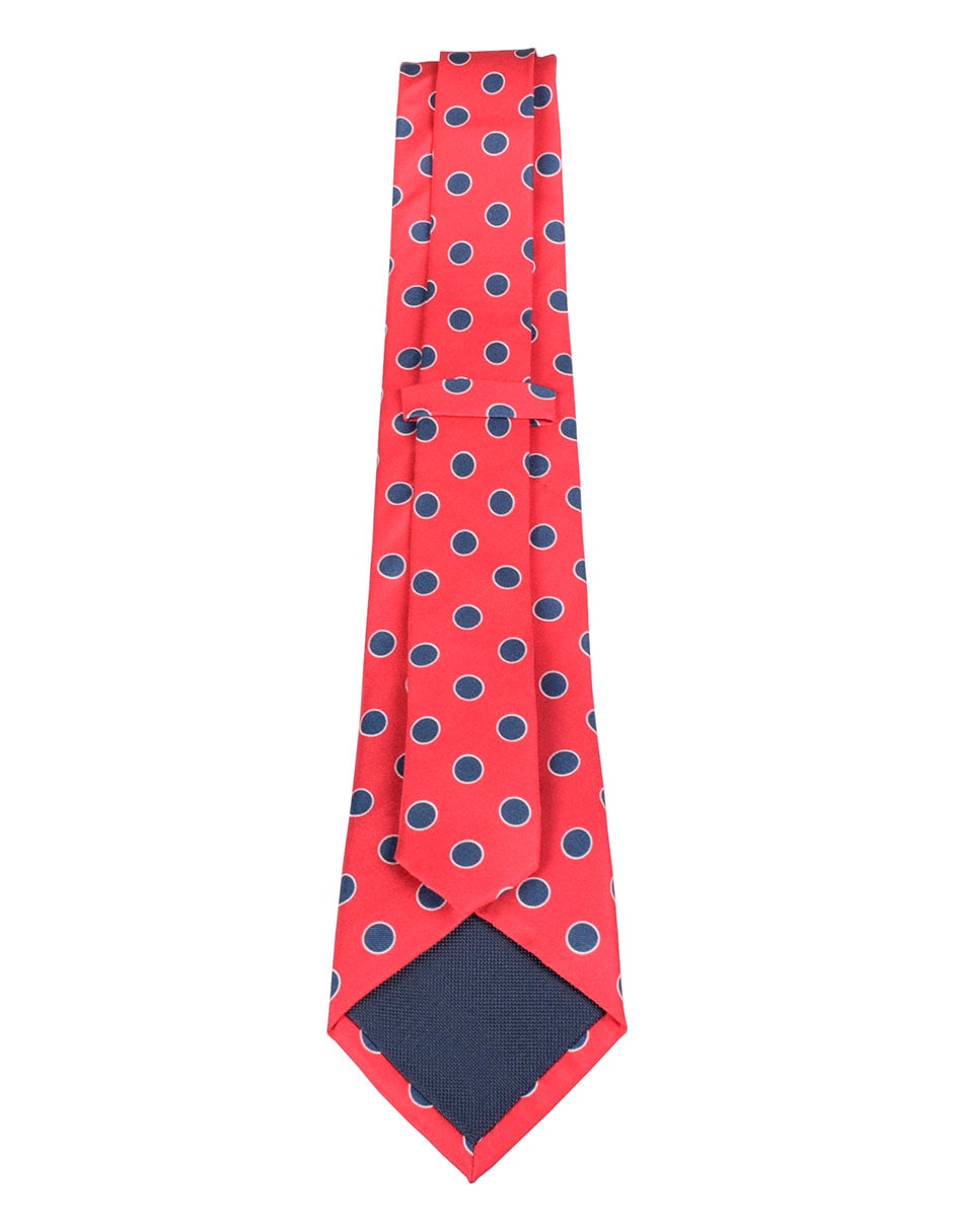 Corbata regular estampado lunares para hombre 2