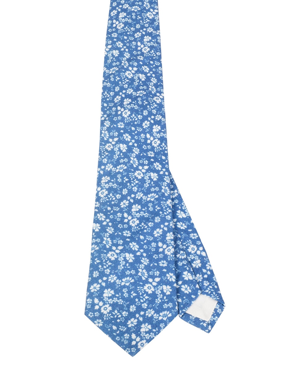 Corbata regular estampado floral para hombre