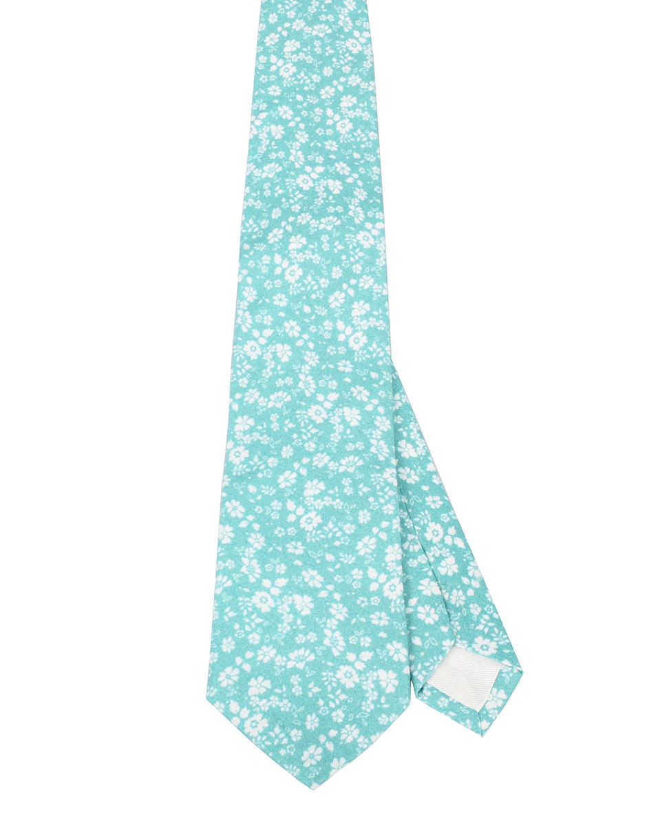 Corbata regular estampado floral para hombre