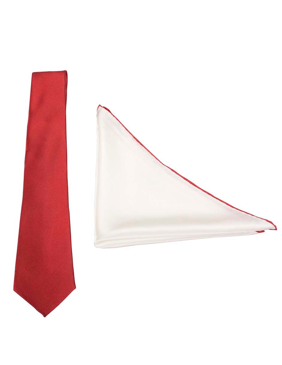 Set de corbata y pañuelo regular para hombre