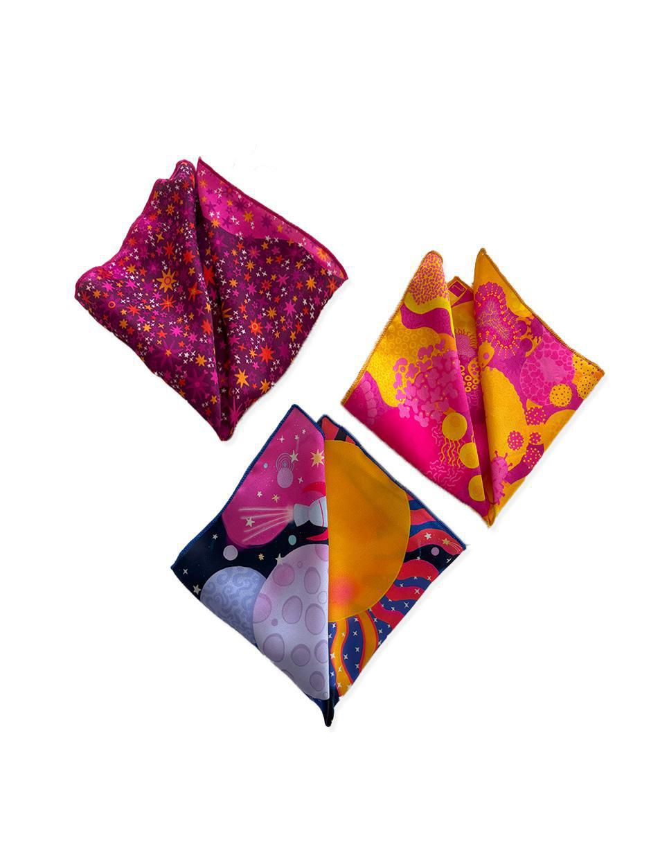 Set pañuelos de satín