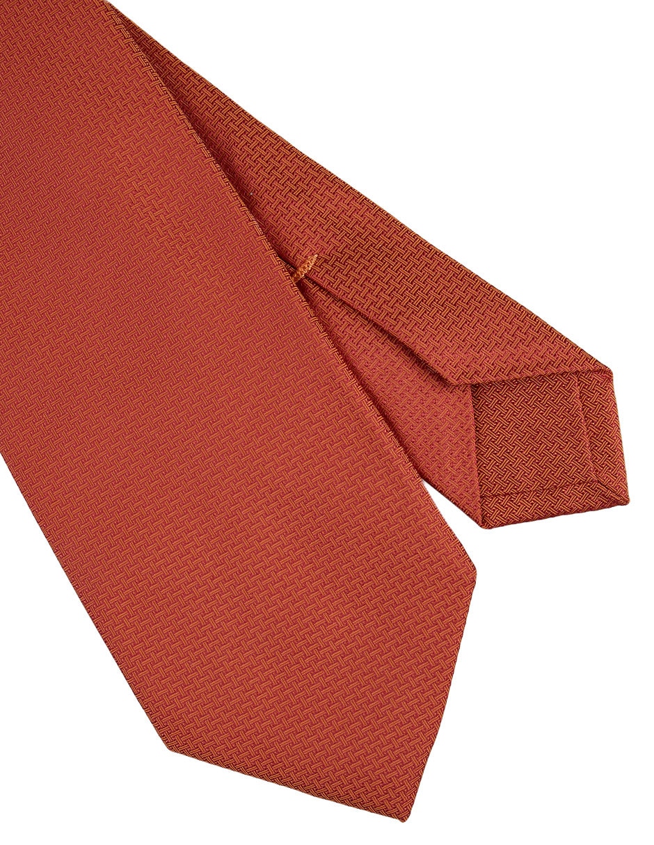 Corbata scappino regular de seda estampado liso para hombre