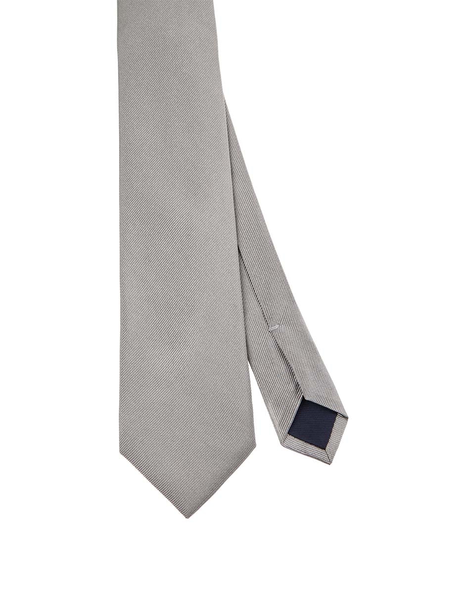 Corbata regular de seda para estampado liso para hombre