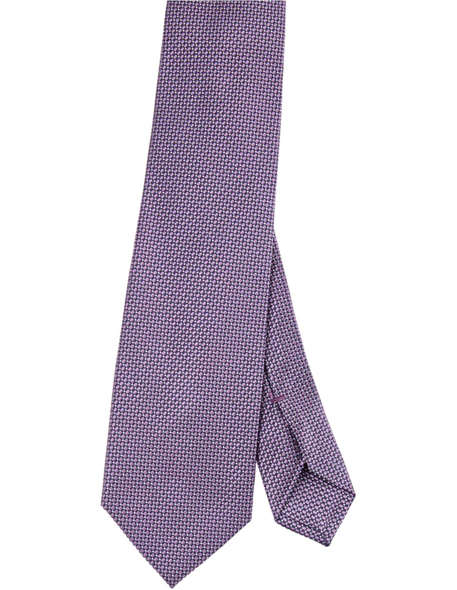 Corbata de seda estampado microprint para hombre