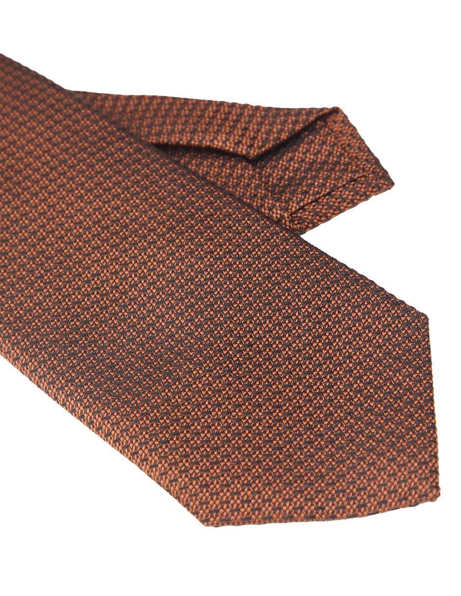 CORBATA SCAPPINO A CUADROS AL, NARANJAA