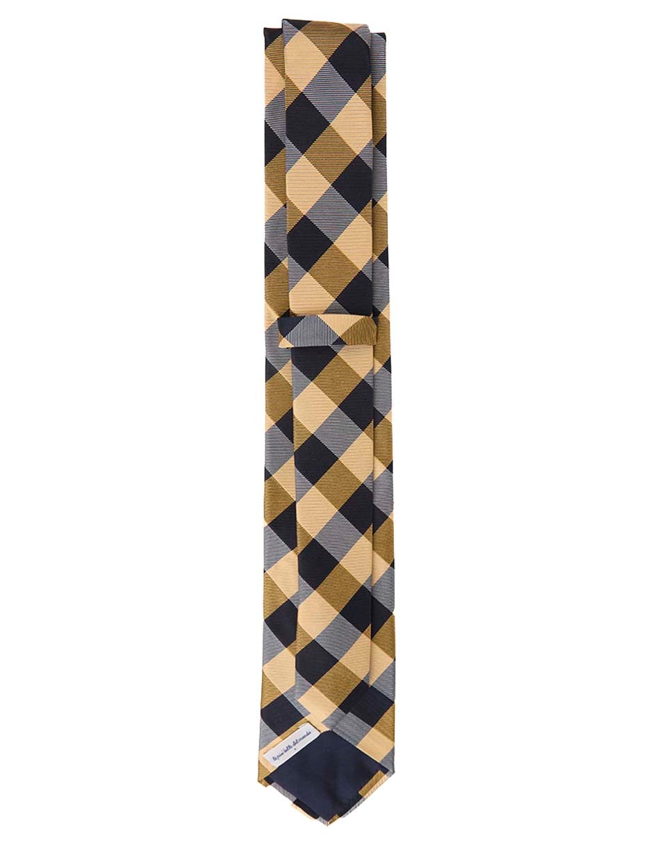 CORBATA SCAPPINO A RAYAS SED, AMARILLO
