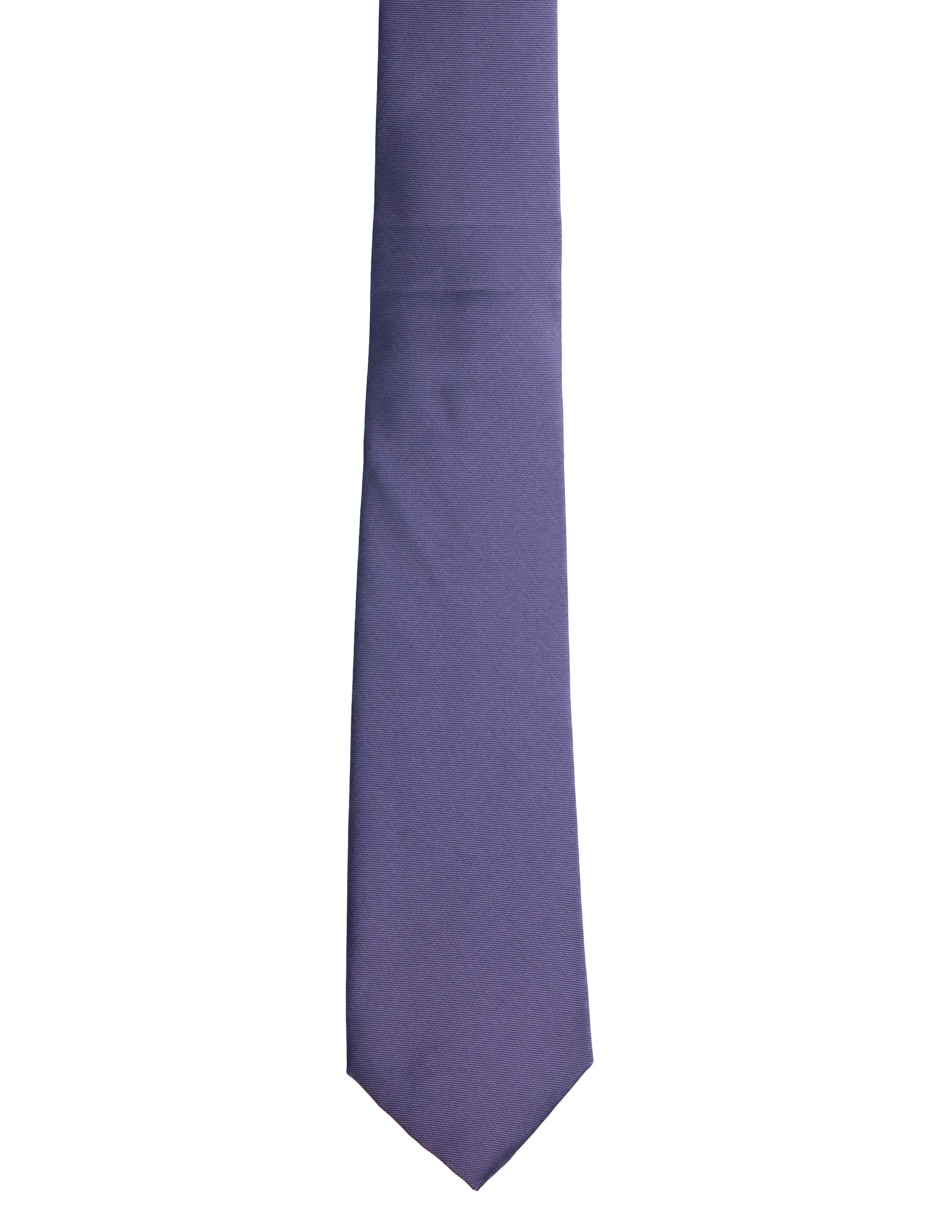 Corbata regular estampado liso para hombre 4