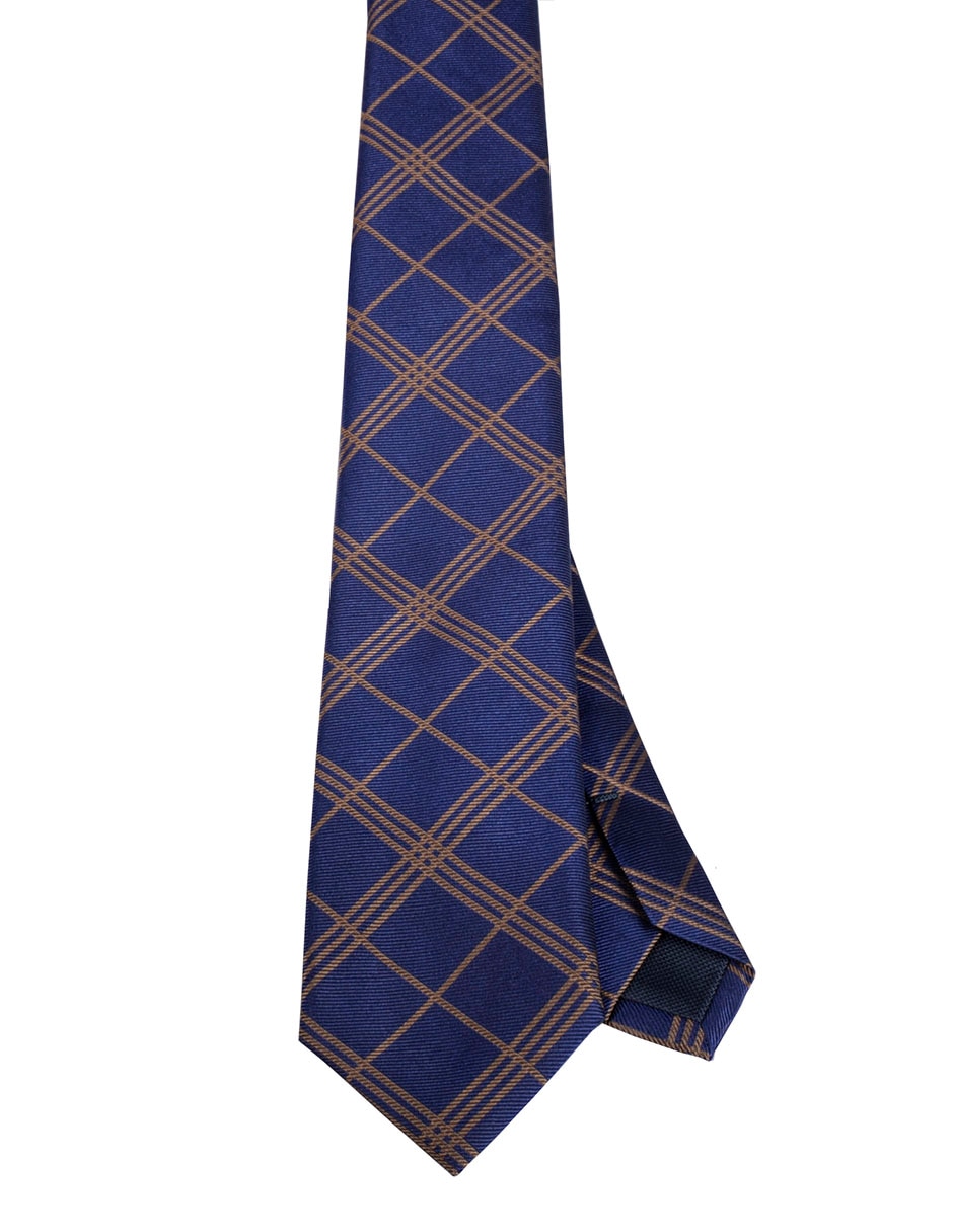 Corbata regular estampado a cuadros para hombre