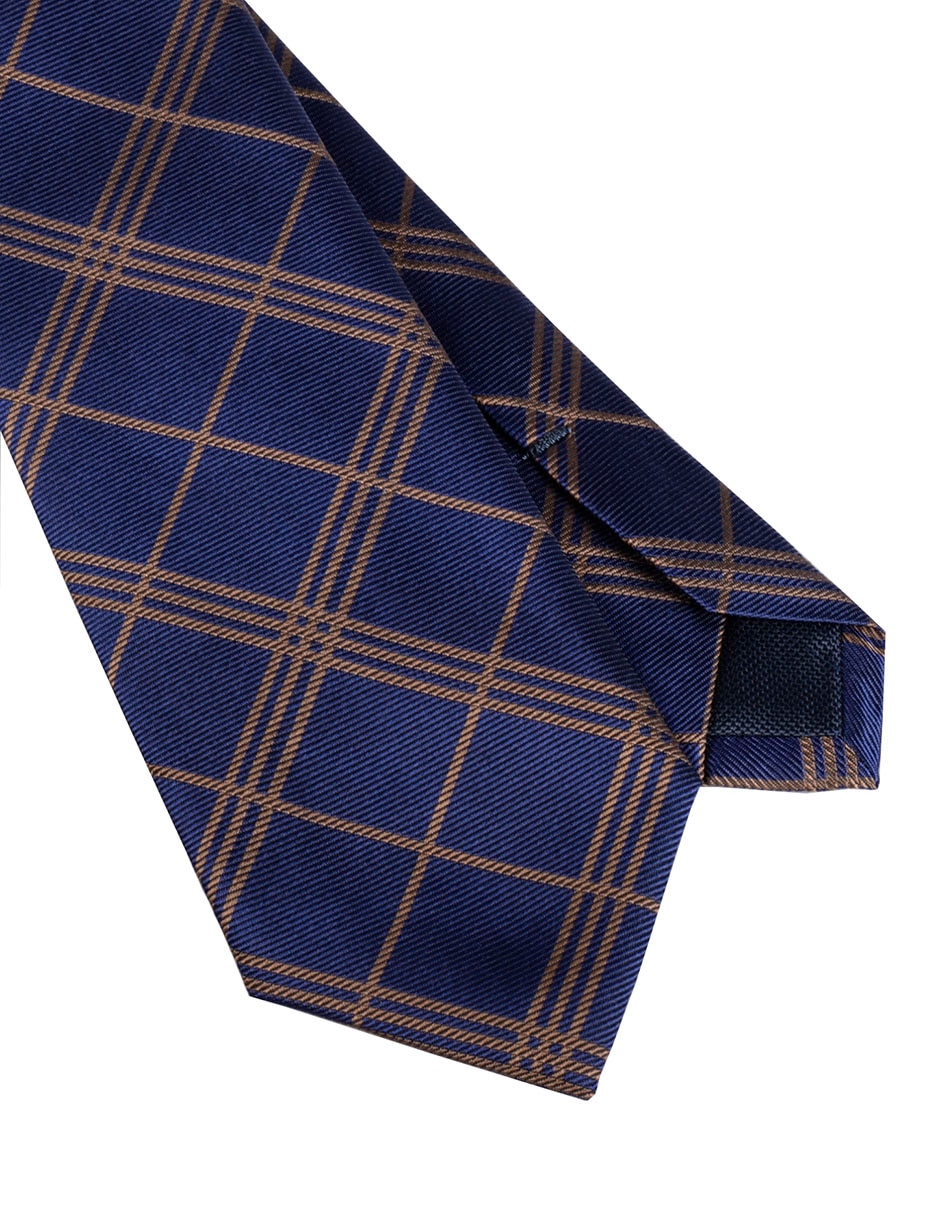 Corbata regular estampado a cuadros para hombre 3