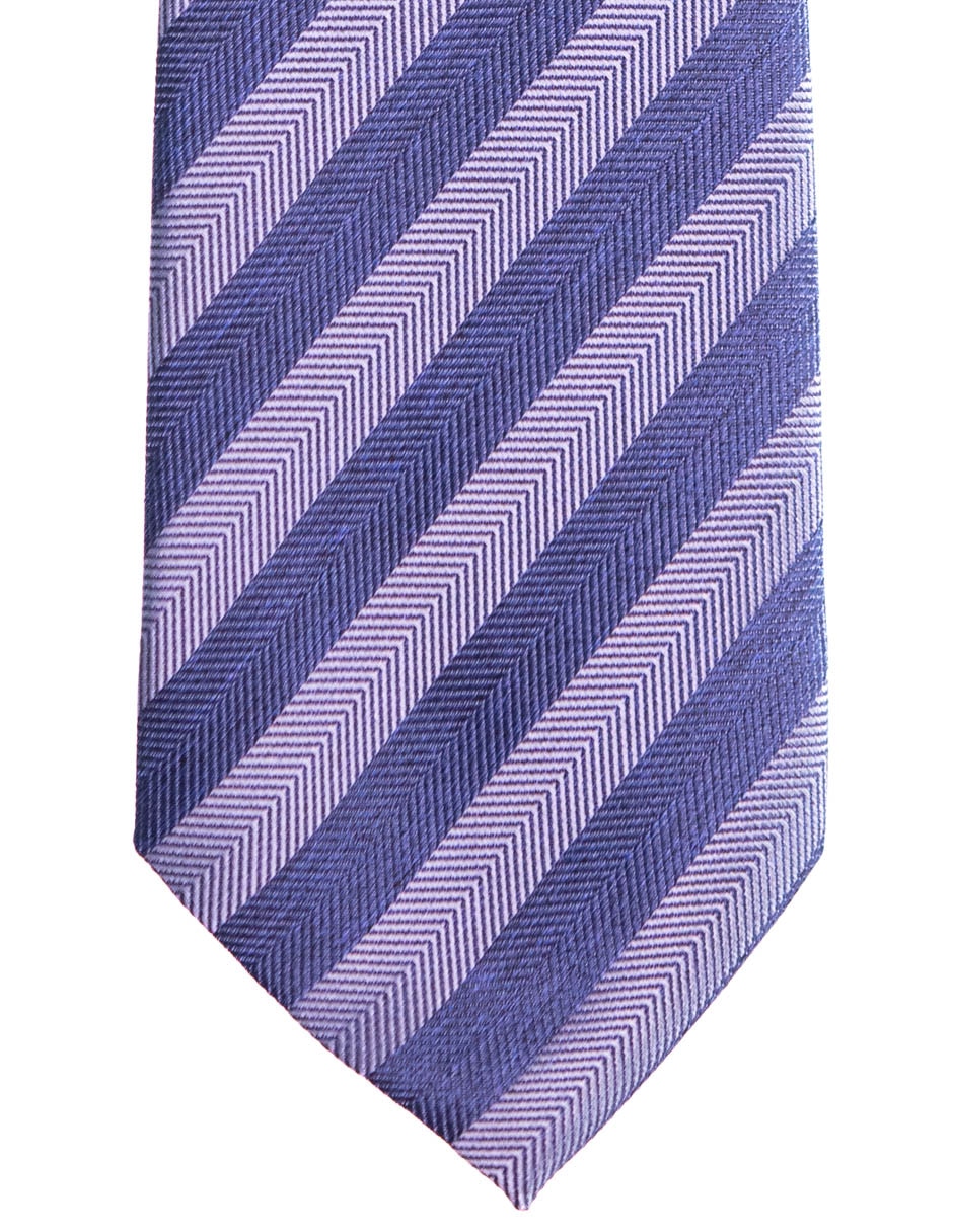 Corbata regular estampado a rayas para hombre