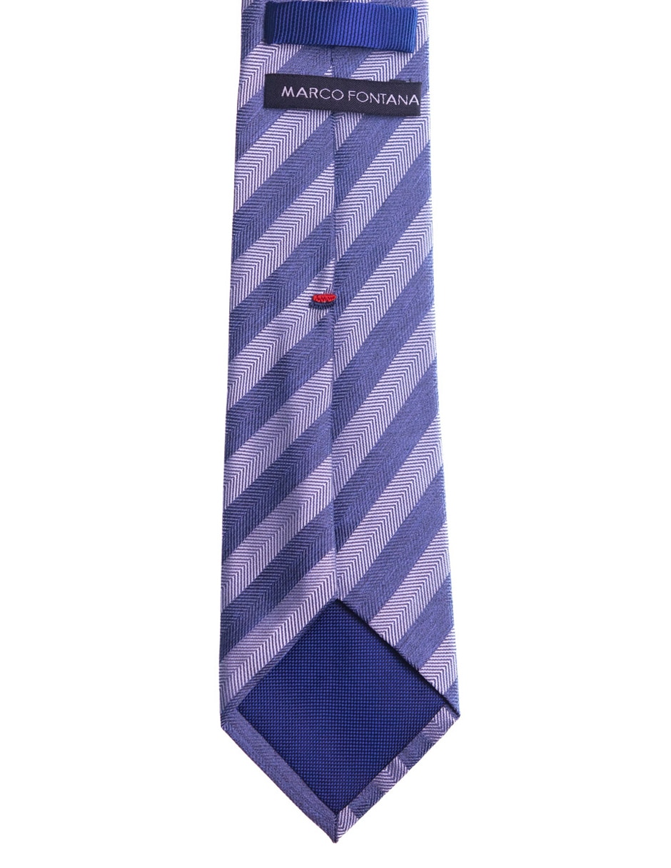 Corbata regular estampado a rayas para hombre 3