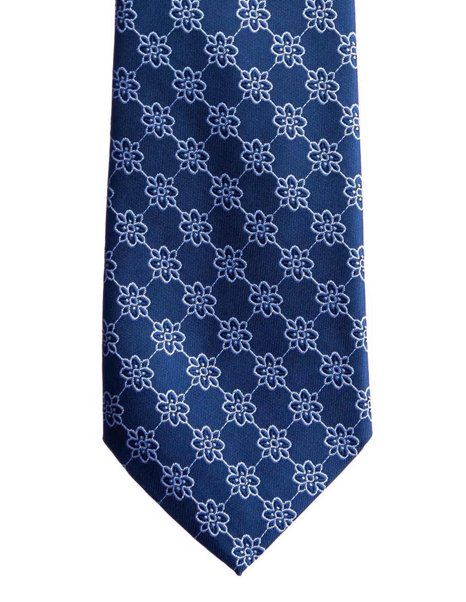 Corbata regular estampado floral para hombre