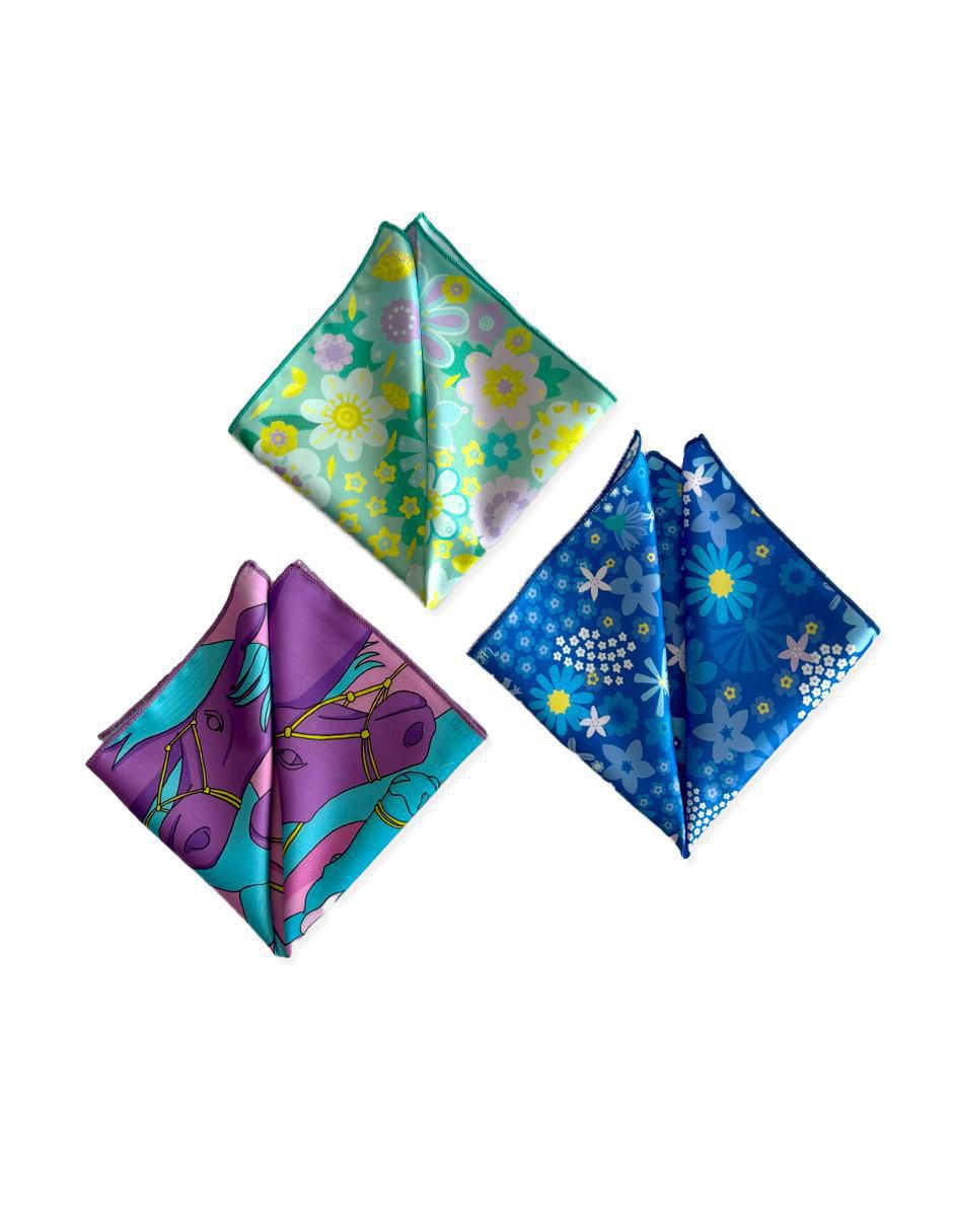 Set pañuelos de satín