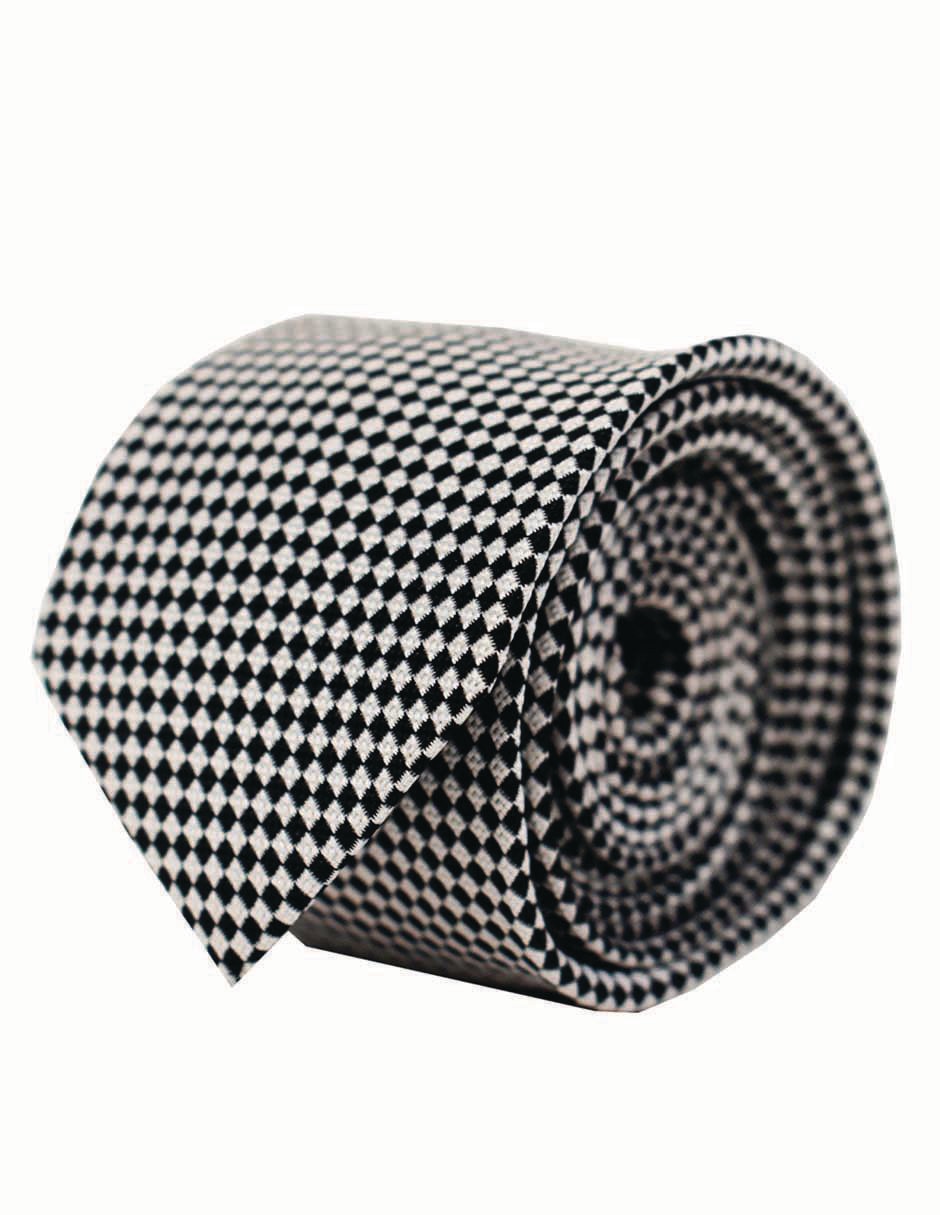 Set corbata U.S Polo Assn. slim de seda estampado rombos para hombre 2