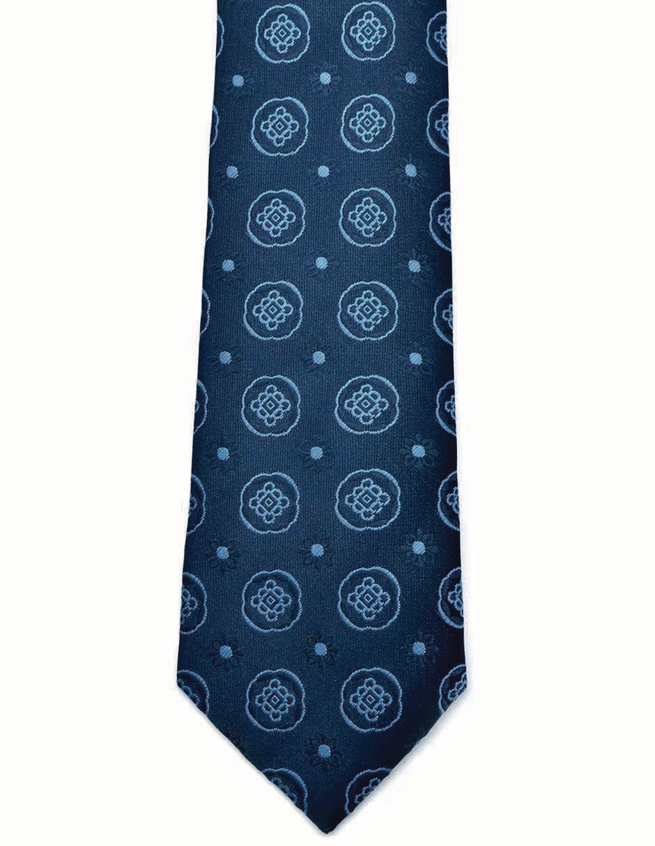 Set corbata slim de seda estampado lunares para hombre 2