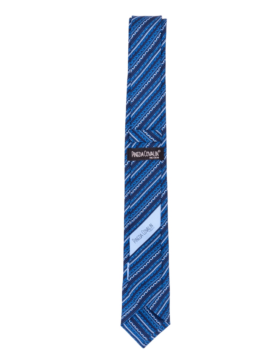 Corbata slim de seda estampada para hombre 5